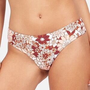 Volcom XLarge Bottoms Bikini Mood Blooms Cheeky in Melon NWT